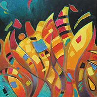 Boogie Woogie abstract painting
