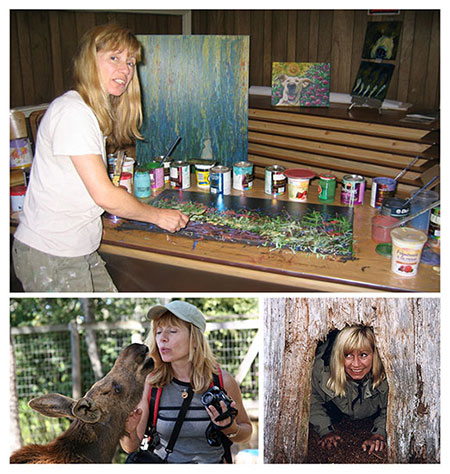 Evelyn Kirkaldy artist painting photo montage